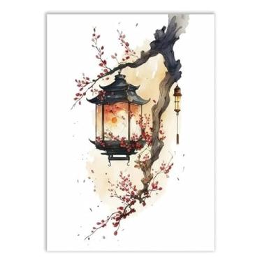 Imagem de Placa Decorativa Luminária Ilustração Japonesa Japão Anime Decoração Poster Quarto Sala