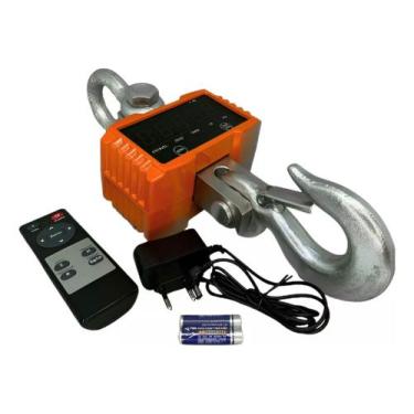 Imagem de Balança Dinamometro Digital Gancho 2000kg - Constant, Laranja, Bivolt