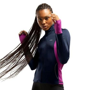 Imagem de Jaqueta Funcionalidade Termo Olympikus Feminina, Azul, GG