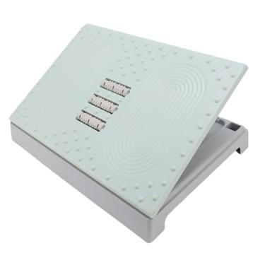 Imagem de Depisuta Apoio para os pés sob a mesa, Apoio para os pés com altura ajustável para debaixo da mesa no trabalho, Apoio para os pés ergonômico antiderrapante para debaixo da mesa (Verde)