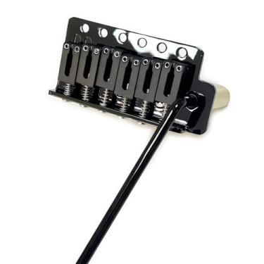 Imagem de OVSAL Ponte De Guitarra Elétrica 10,5 Mm, Vácuo, Preta, Tremolo 6 Pontos, Aço Inoxidável, Placa, Bloco Latão, Cordas, Início, Stratocaster