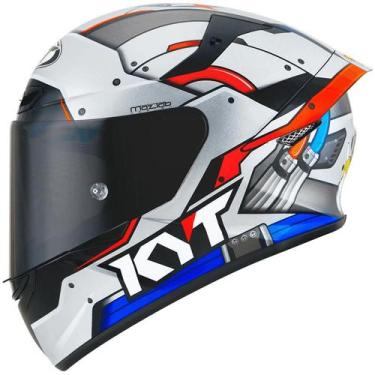 Imagem de Capacete KYT TT Course Space Monkey Azul Mais Viseira Fumê, 58