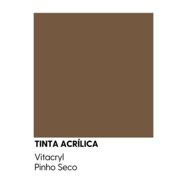 Imagem de Tinta Emborrachada Acetinada Marrons - Vitacryl, Pinho Seco, 3,6 lts
