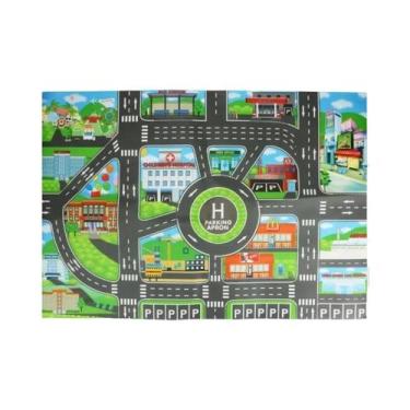 Imagem de Tapete De Atividades Educacional De Estrada Com Mapa Rodoviário Portát