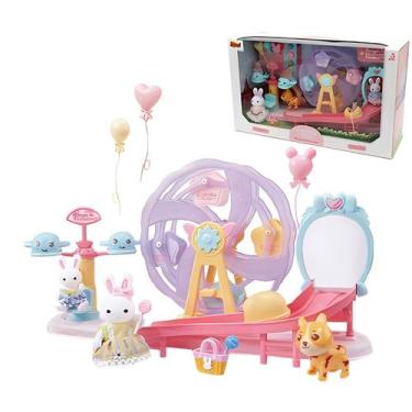 Imagem de Casinha Feliz Inspirada em Sylvanian Family Com Coelhinha, Parque De D