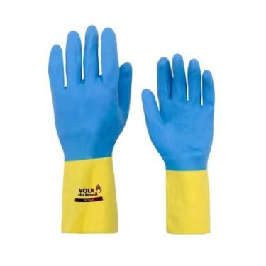 Imagem de Luva De Segurança Bicolor Látex/neoprene 8 (m) - Resistente A Agentes 