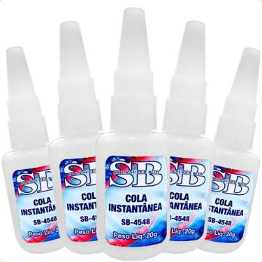 Imagem de Kit 5 Colas Super Bom Instantânea 20g Multiuso Ultra Mais Forte