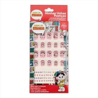 Imagem de Kit Balão Magico Unha Postiça Infantil +balm Da Magali