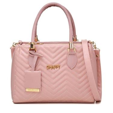 Imagem de Bolsa Feminina Báu Matelassê Alça de Mão e Transversal - Dhaffy Bolsas