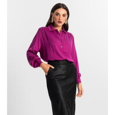 Imagem de Camisa Feminina Manga Longa Endless Rosa, G, Rosa