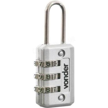 Imagem de Cadeado Com Segredo - Vonder - Cinza - Geral