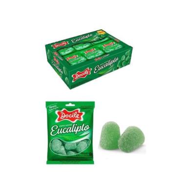 Imagem de Caixa Bala Goma Eucalipto 24 Unidades De 18G Docile