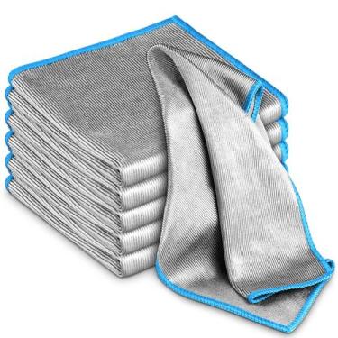 Imagem de Pano de limpeza Airlab Microfiber 12x12cm, sem riscos, pacote com 6