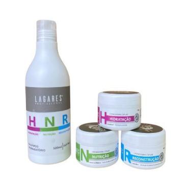 Imagem de Kit Cronograma Fracionado+ Shampoo - Lagares