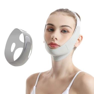Imagem de V Line Mask,Chin Up Mask V Shaped Face Mask,V Line Lifting Mask for Women,Chin strap for sleeping,Face Toning Belts,Jaw Exerciser, Washable and Reusable (Green)