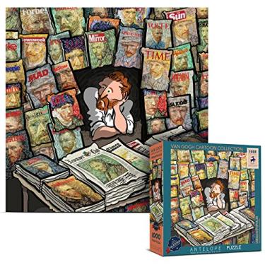 Imagem de ANTELOPE Antílope - Quebra-Cabeça De 1000 Peças Para Adultos, Van Gogh Do Artista Alireza Karimi Moghaddam, 22" X 22", (Popular Desconhecido)