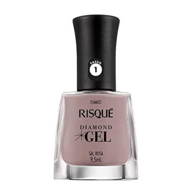 Imagem de Risqué Esmalte Diamond Gel Sal Rosa Cremoso 9 5 Ml