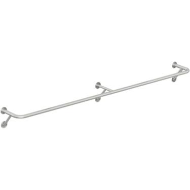 Imagem de Cabideiro Montado Na Parede, Cabideiro De Aço Inoxidável Para Serviço Pesado, Prateleira De Exibição De Loja De Roupas Boutique, 150cm