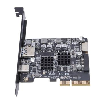 Imagem de GOWENIC PCIE para USB3.2 Cartão de Expansão 10Gbps Pcie3.0 para USB3.2 Traseiro USB A Porta Frontal Tipo C Tipo de Porta E 19pin 20pin Adaptador para Suporte A PC para Desktop W