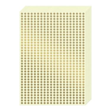 Imagem de Etiquetas de codificação de cores redondas douradas, 0,25 polegadas, 7000 peças