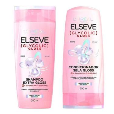 Imagem de Elseve Glycolic Gloss Kit  Shampoo + Condicionador, Kit