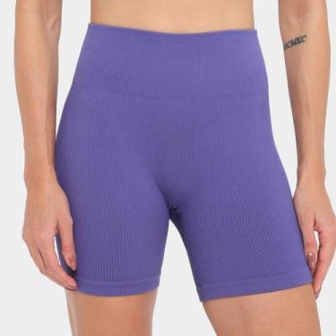 Imagem de Bermuda Hering Ciclista Feminina, Roxo, P
