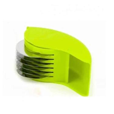 Imagem de Picador Temperos Cortador Ervas Massas Macarrao 6 Laminas Inox Rolo Moedor Fatiador Triturador