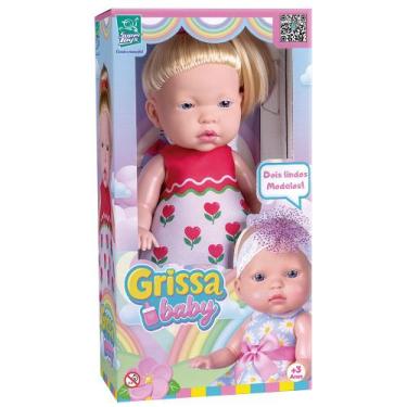 Imagem de Boneca Grissa Baby Com Cabelo - Super Toys