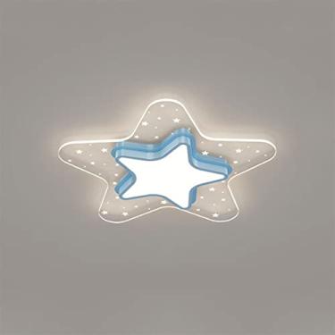 Imagem de Luminária retrô, luminária de teto para quarto de meninos e meninas, lustre moderno e simples, ambiente nórdico, quarto, estudo, proteção para os olhos, pentagrama, luminária de teto, vida i