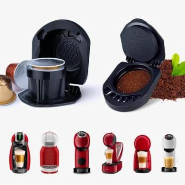 Imagem de Kit 2 Adaptador Reutilizável para cápsulas de café, conversor de café para Dolce Gusto, suporte de enchimento de café em pó compatível com Piccolo XS / Genio S Plus / Mini Me
