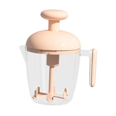 Imagem de Fenteer Copo para misturar ovos, batedor para misturar ovos, utensílios de cozinha, misturador portátil multiuso para leite em pó e manteiga, Rosa