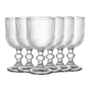 Imagem de Jogo 6 Taças de Vidro Listras 390 ml