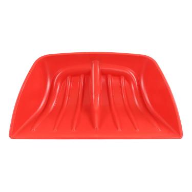Imagem de Pá de neve PP Plástico Resistente Pá de grande capacidade para construção de jardim Solo de cascalho limpo Folhas de areia Remoção de neve Durável Leve Design ergonômico 53x35,5cm (Vermelho)