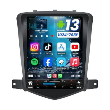 Imagem de Estéreo automotivo atualizado para Chevrolet Chevy Cruze 2009-2015: Carplay sem fio Andriod Auto HD IPS unidade de cabeça com tela sensível ao toque rádio câmera reserva GPS SWC 5G WiFi FM