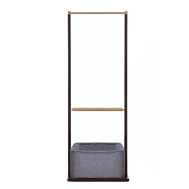 Imagem de Cabide vintage, cabide independente multifuncional para pendurar roupas, cachecóis, chapéus, bolsas, armazenamento aberto, grande espaço de armazenamento