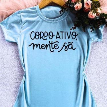 Imagem de Camiseta camisa blusa t-shirt feminina exercício funcional academia vá