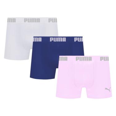Imagem de Kit 3 Cuecas Puma Boxer Sem Costura Masculina