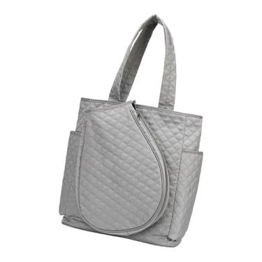 Imagem de Colaxi Mochila de tênis, bolsa de viagem, alça ajustável, armazenamento, bolsa de academia de pickleball com bolso molhado para treinamento de badminton,