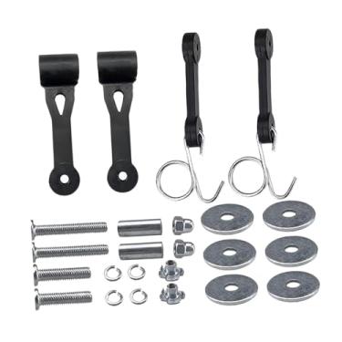 Imagem de IEUDNS Conjunto de trava de cortador de grama para ensacador de trator, substitui acessórios, correias de trava de capô, ferragens para decks de 42 pol. e 46