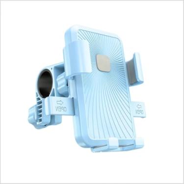 Imagem de Suporte de telefone para motocicleta/bicicleta, suporte de guidão à prova de choque com rotação de 360° - Design compatível com câmera para telefone e Android (4.5-7.0 - Serve para scooters elétricas