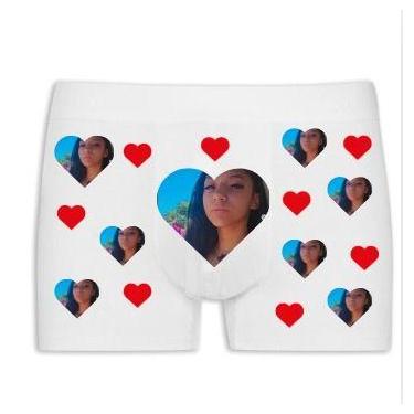 Imagem de Cueca Personalizada com Foto e Coração