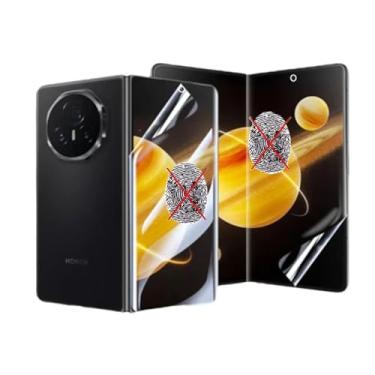 Imagem de Renwox 1 conjunto de filme de hidrogel fosco anti-impressão digital para Honor Magic V5 20.2 cm protetor de tela de TPU macio transparente antirreflexo à prova de explosão de impressão digital