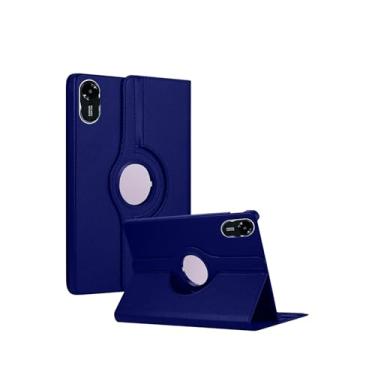 Imagem de Capa Giratória para Xiaomi Redmi Pad 2 11'' – Kit Opcional com Película Paper like, Sleep/Wake, Magnética, Proteção Completa (Azul-marinho, Apenas Capa)