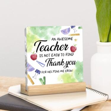 Imagem de Presentes de agradecimento ao professor, acessórios de mesa, lembrança do professor, decoração de escritório, decoração de mesa, graduação, aposentadoria, placa acrílica, inspiradora, placa decorativa