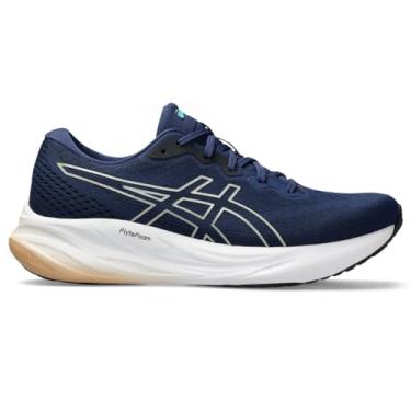 Imagem de ASICS Tênis de corrida masculino Gel-Pulse 15, Expansão azul/champanhe, 37