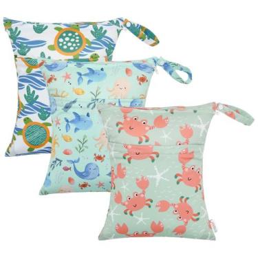 Imagem de Sacos úmidos e secos para fraldas de pano ALVABABY 30x36cm à prova d'á