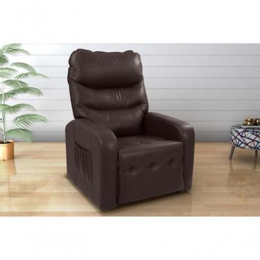 Imagem de Poltrona Reclinável Punto 1 Lugar Sintético Marrom Matrix