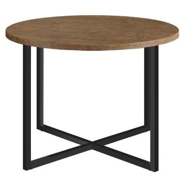 Imagem de Mesa De Centro Redonda Média Volpi 27857 Vermont Base Preta - Artesano