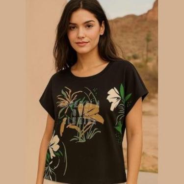 Imagem de Blusa Feminina “Essência que Ilumina” em Viscose Crepe Cereja Rosa-Feminino