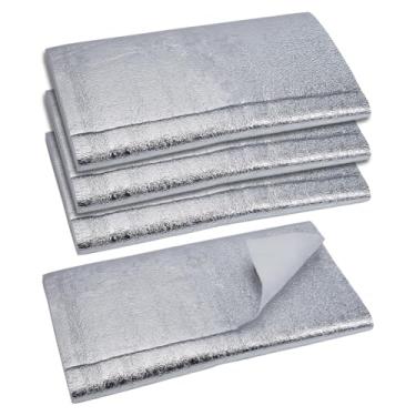 Imagem de DELORIGIN 4 peças de 78,7 x 17,7 polegadas resistente ao calor para pegadores de panelas, tapete de isolamento de espuma, forro térmico, tecido refletor de calor para porta-panelas, luvas de forno